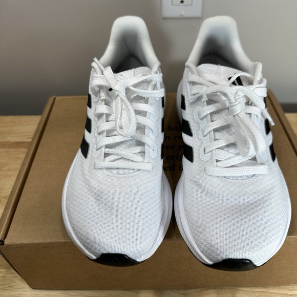 Adidas Women's Size 8 White Run Falcon 3.0W Sneakers Athletic Running Shoes - Picture 3 of 8